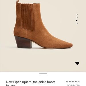 J. Crew Brown Suede Ankle Boots